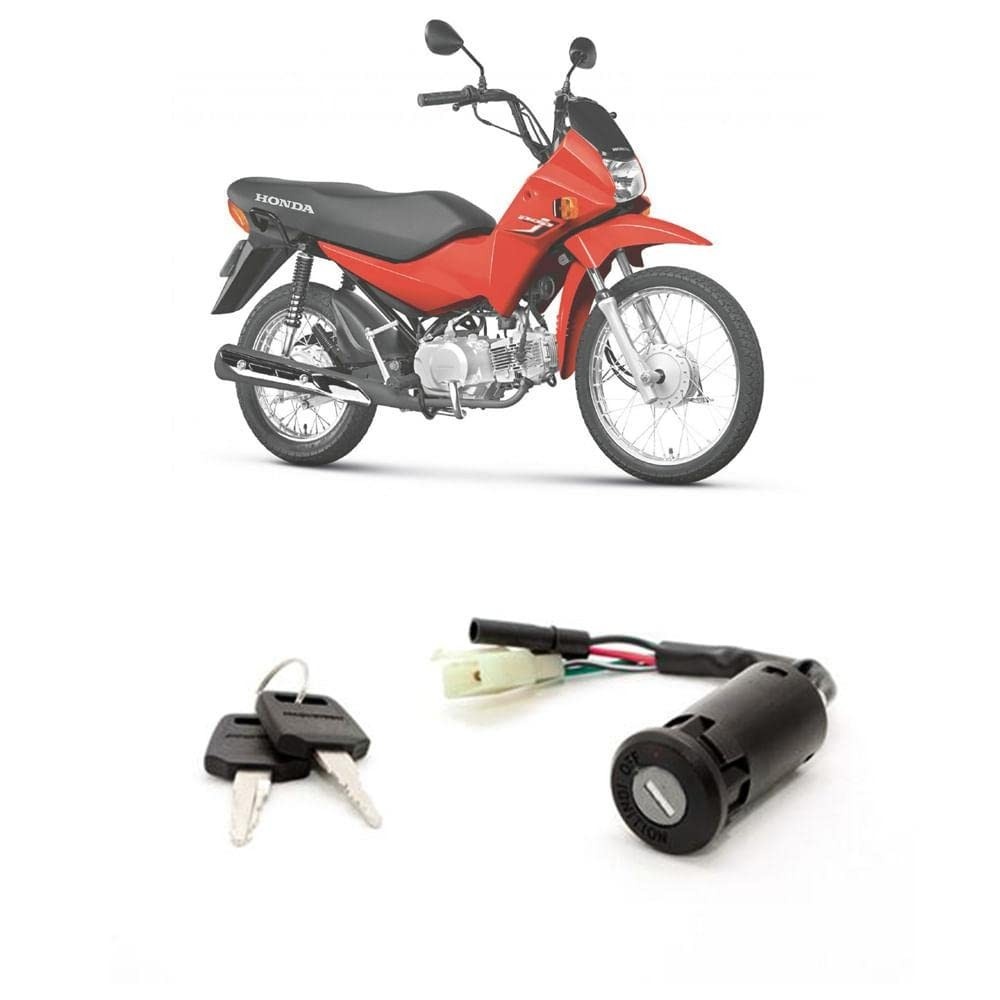 Chave de Ignição Miolo Completo Honda Pop 100 (2007-2015) Magnetron - Segurança e Confiabilidade