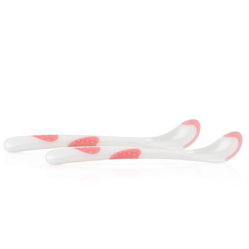 Kit Colheres Termossensíveis Nûby Coral - Segurança e Conforto nas Primeiras Refeições do Bebê