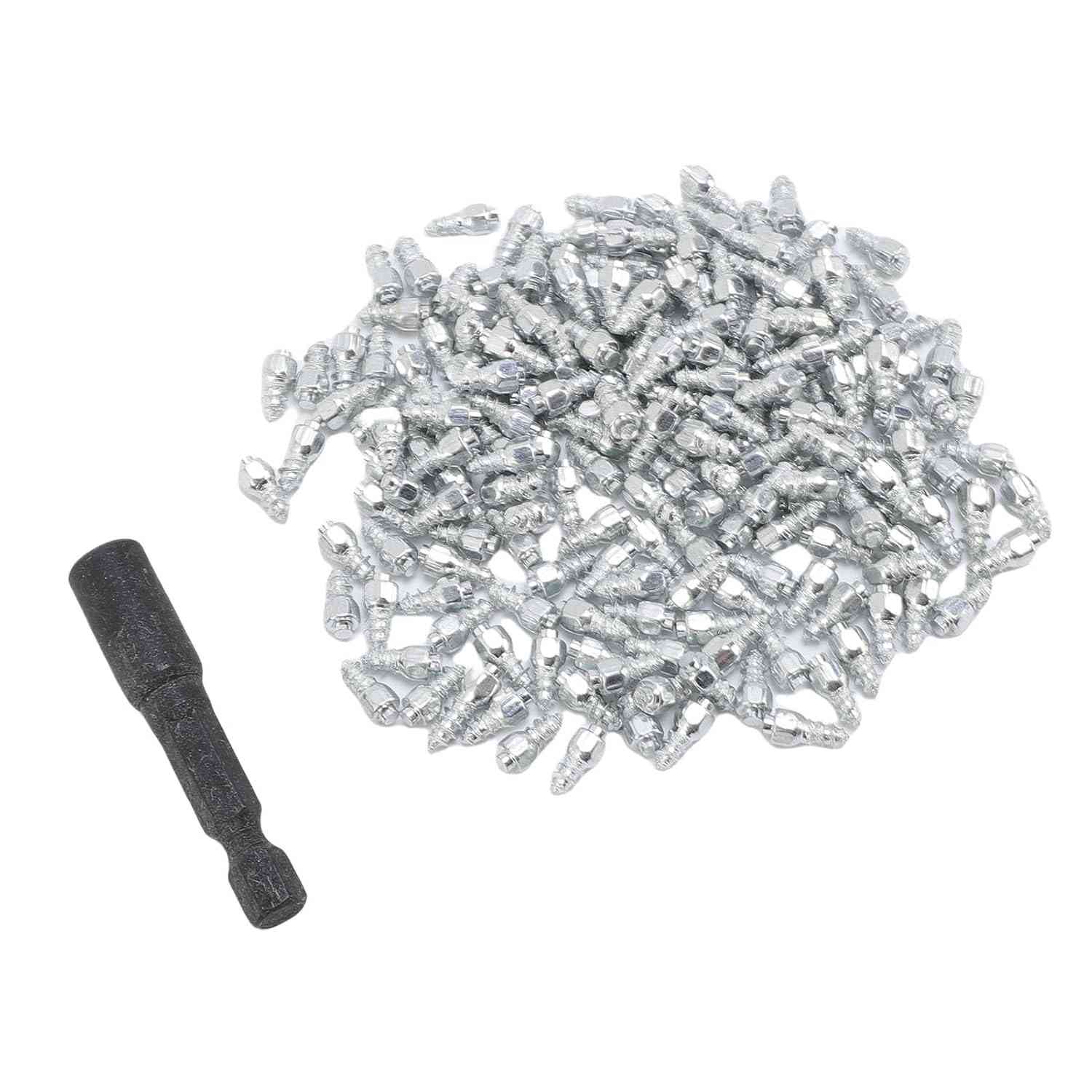 RiToEasysports: 100 Pinos de Pneu para Neve e Gelo - Tração Máxima e Segurança no Inverno