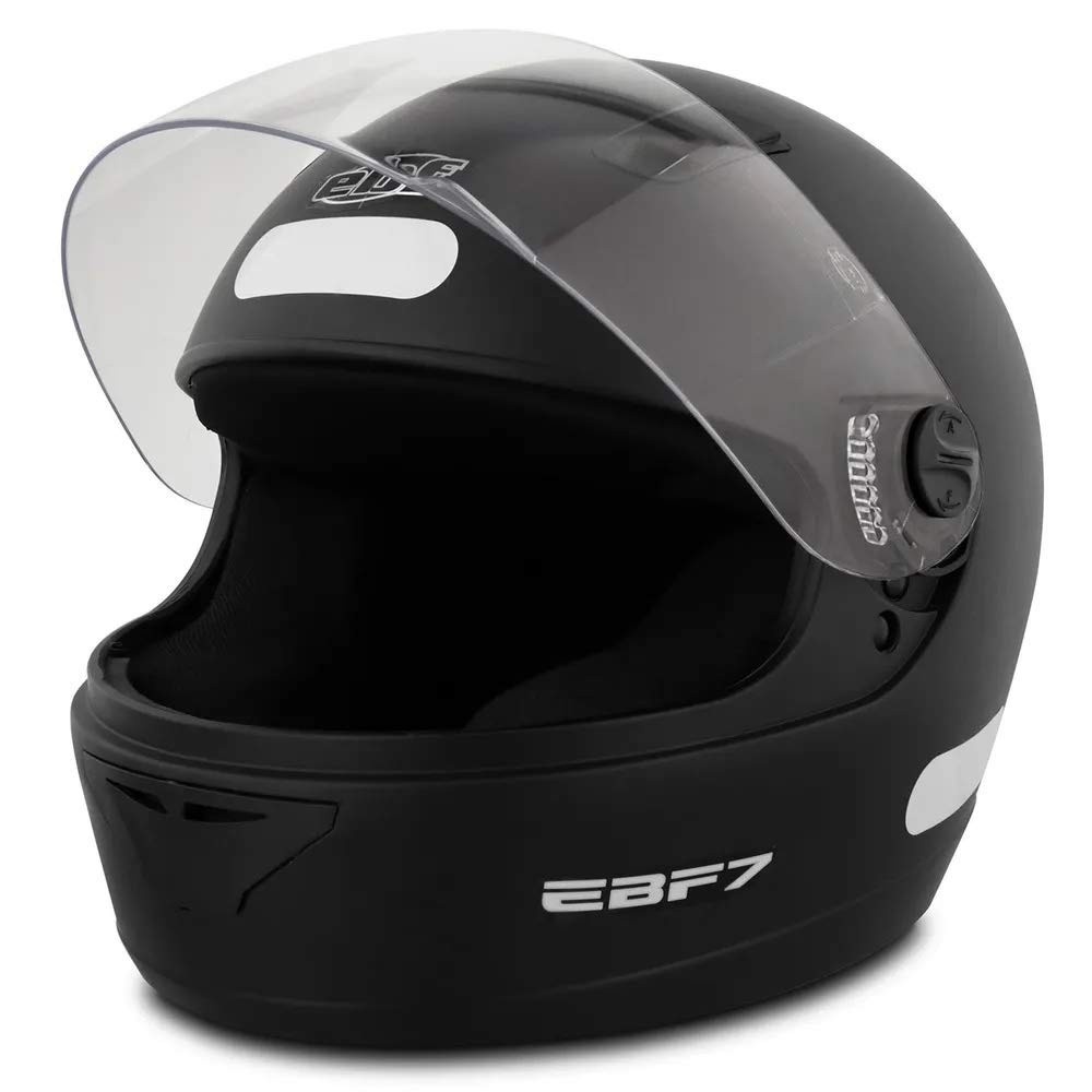 Capacete Ebf 7 Solid Preto Fosco - Segurança e Conforto para Seu Passeio