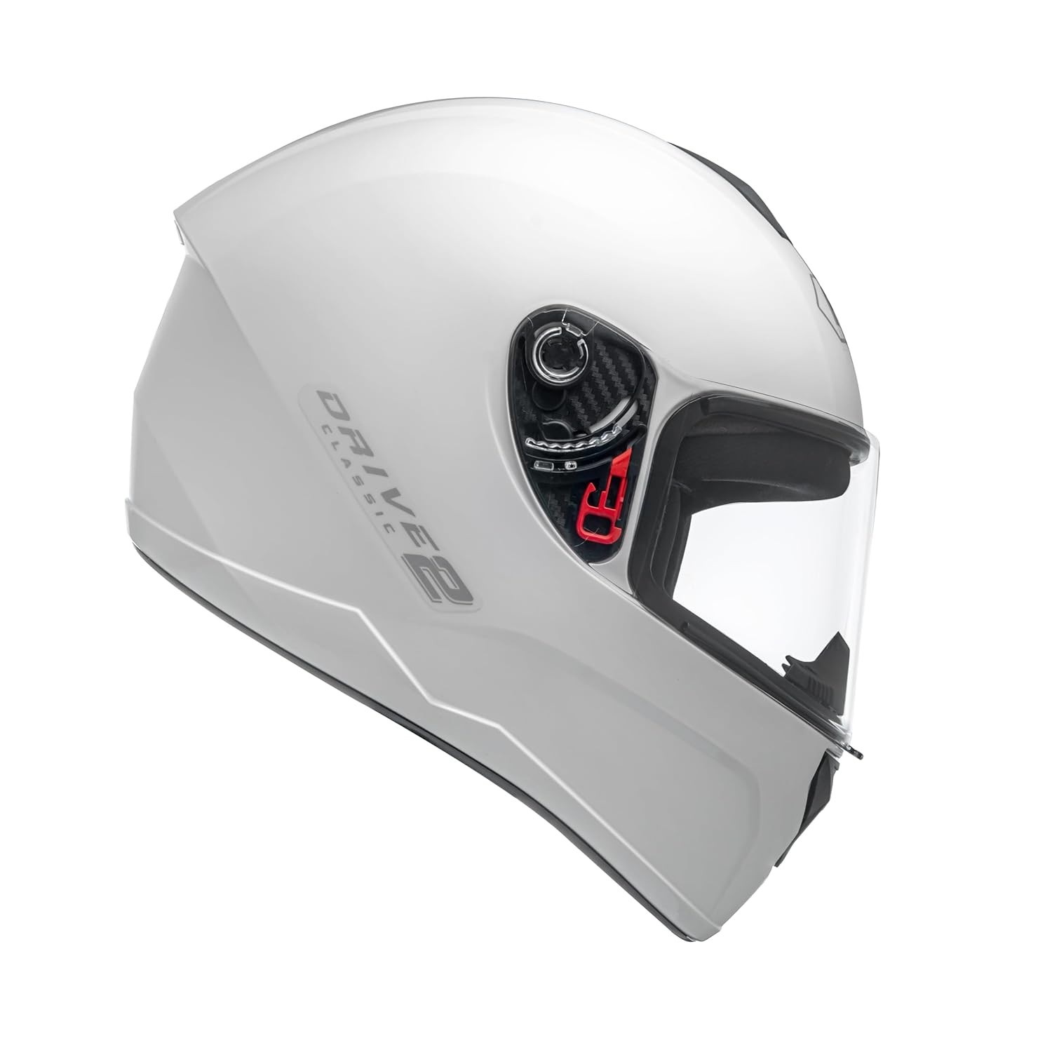 Capacete Fly Moto Drive 2 HG Classic Branco Fechado - Segurança e Conforto para Sua Pilotagem