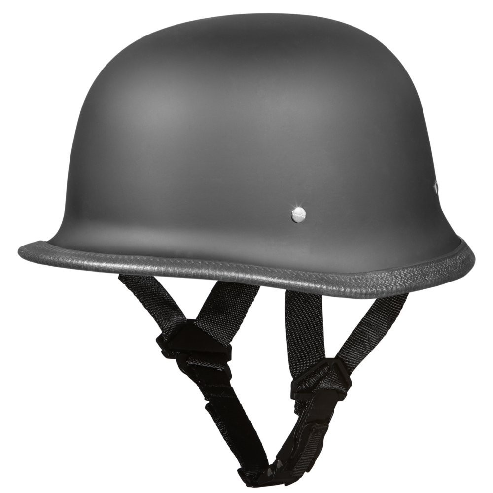 Capacete Moto Alemão Daytona Meio Capacete Preto Fosco - Segurança Aprovada DOT