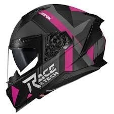 Capacete Race Tech Volt Abstrak Matte Pink: Estilo e Segurança para Você!