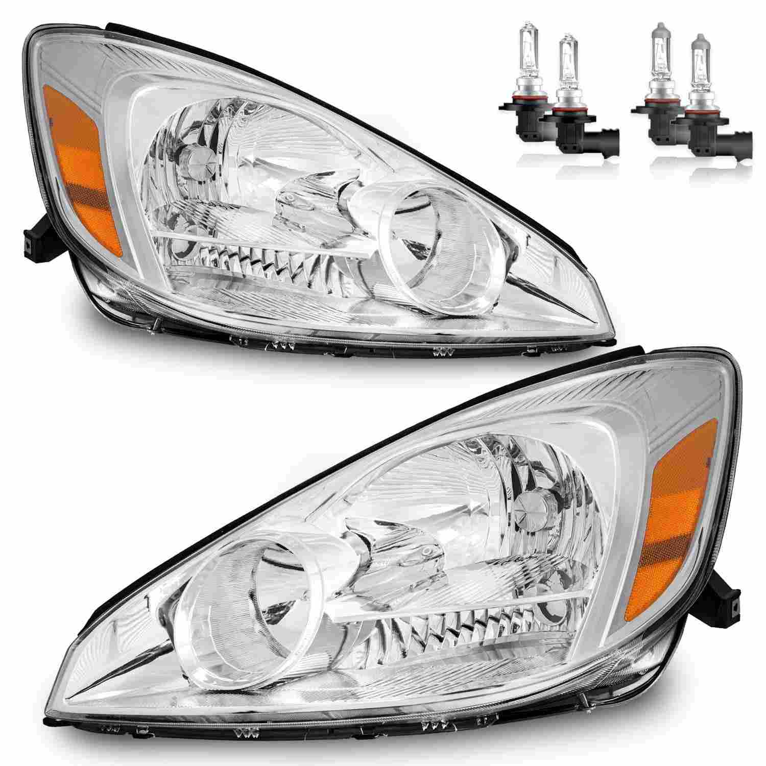 Faróis Completos para Toyota Sienna 2004-2005: Brilho e Segurança Garantidos