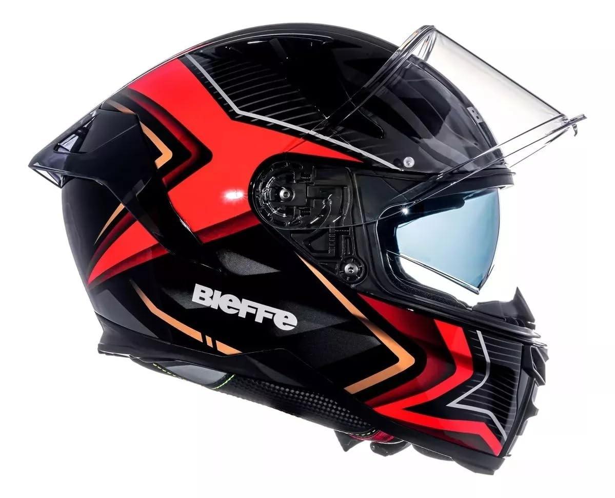 Capacete Masculino Bieffe B-Fast Strak Vermelho: Segurança e Estilo para Sua Pilotagem