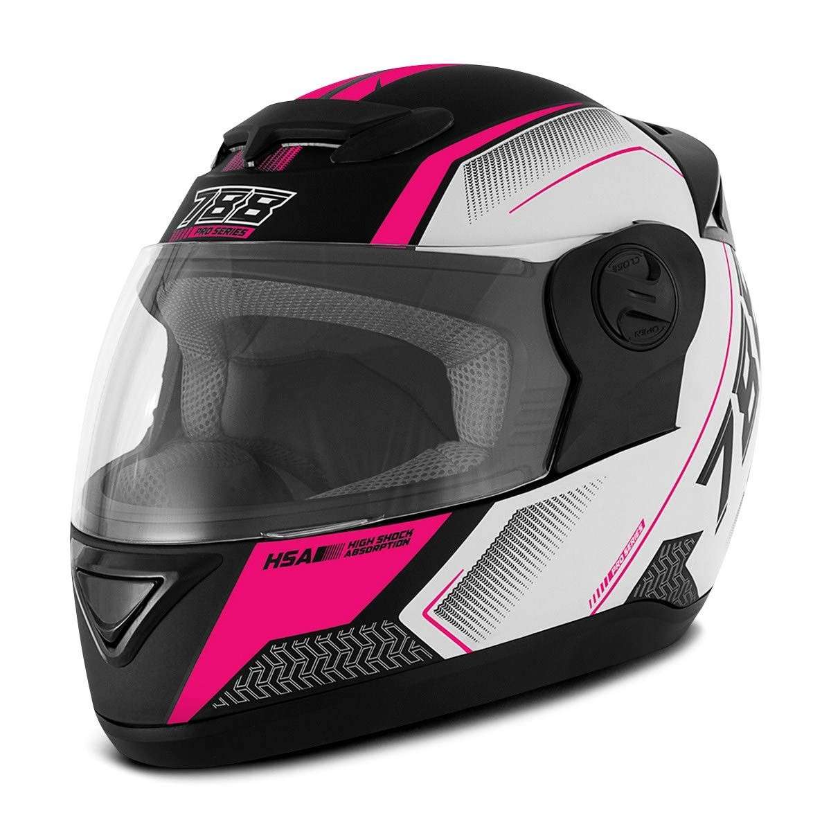 Capacete Moto Pro Tork Evolution G6 Pro Series Tech Fosco Rosa - Segurança e Estilo para Sua Pilotagem