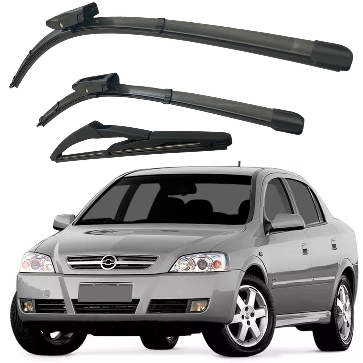 Kit 3 Palhetas Limpador Parabrisa Astra Hatch Sedan 1998-2011: Visibilidade e Segurança Garantidas!