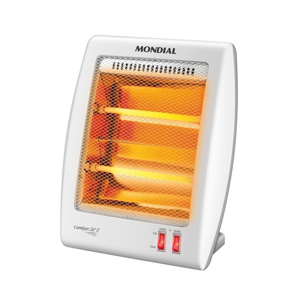 Aquecedor de Quartzo Mondial Comfort Air II 900W - Potente e Seguro para Ambientes Até 12m²