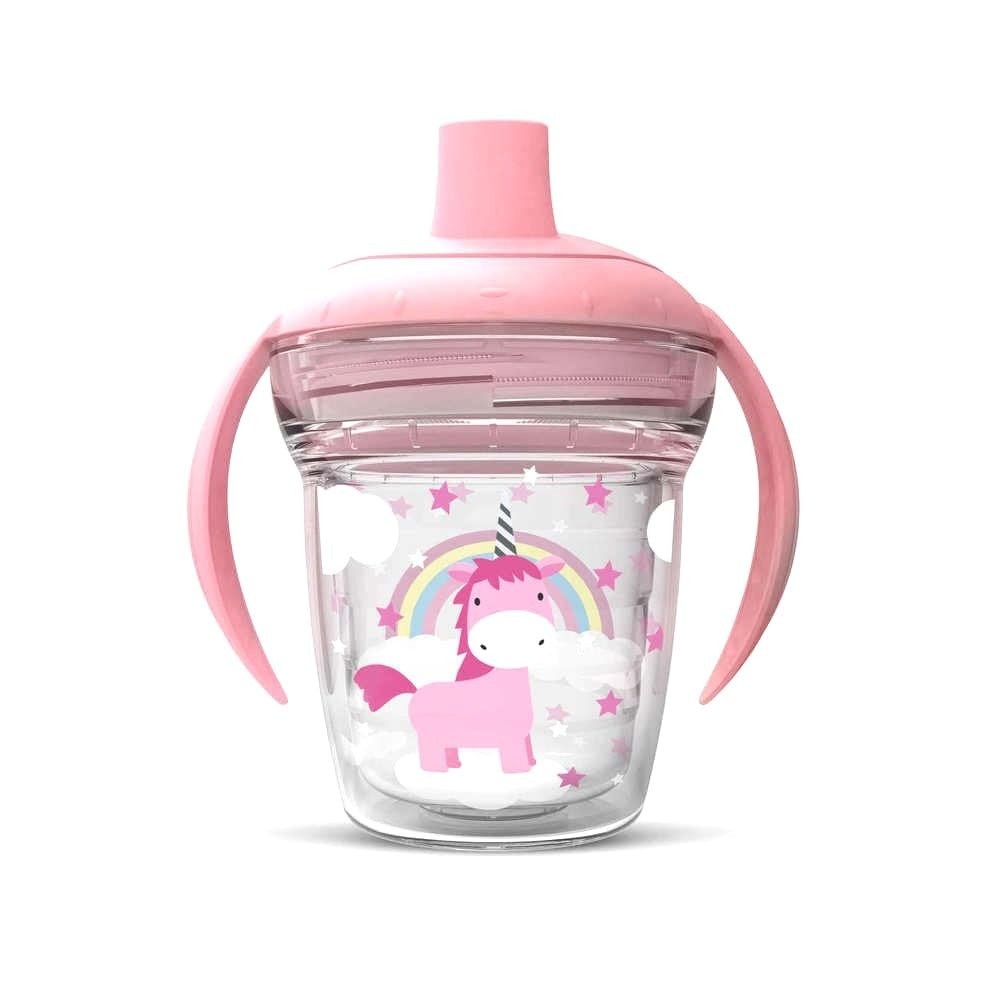 Copo de Transição com Alça Infantil 170ml Helsim Kids Unicórnio - Seguro, Divertido e Prático