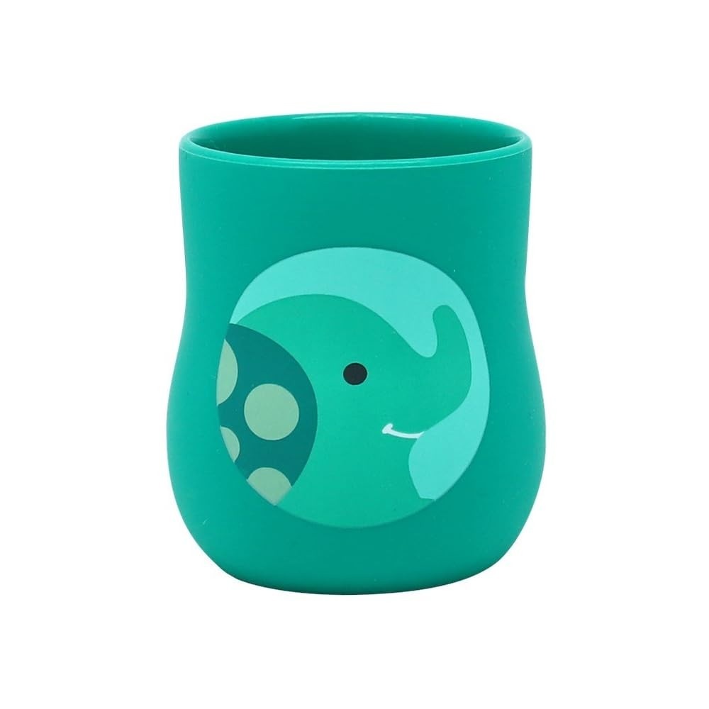 Copo Anatômico em Silicone 120ml Elefante Ollie - Seguro, Ergonômico e Ideal para Bebês