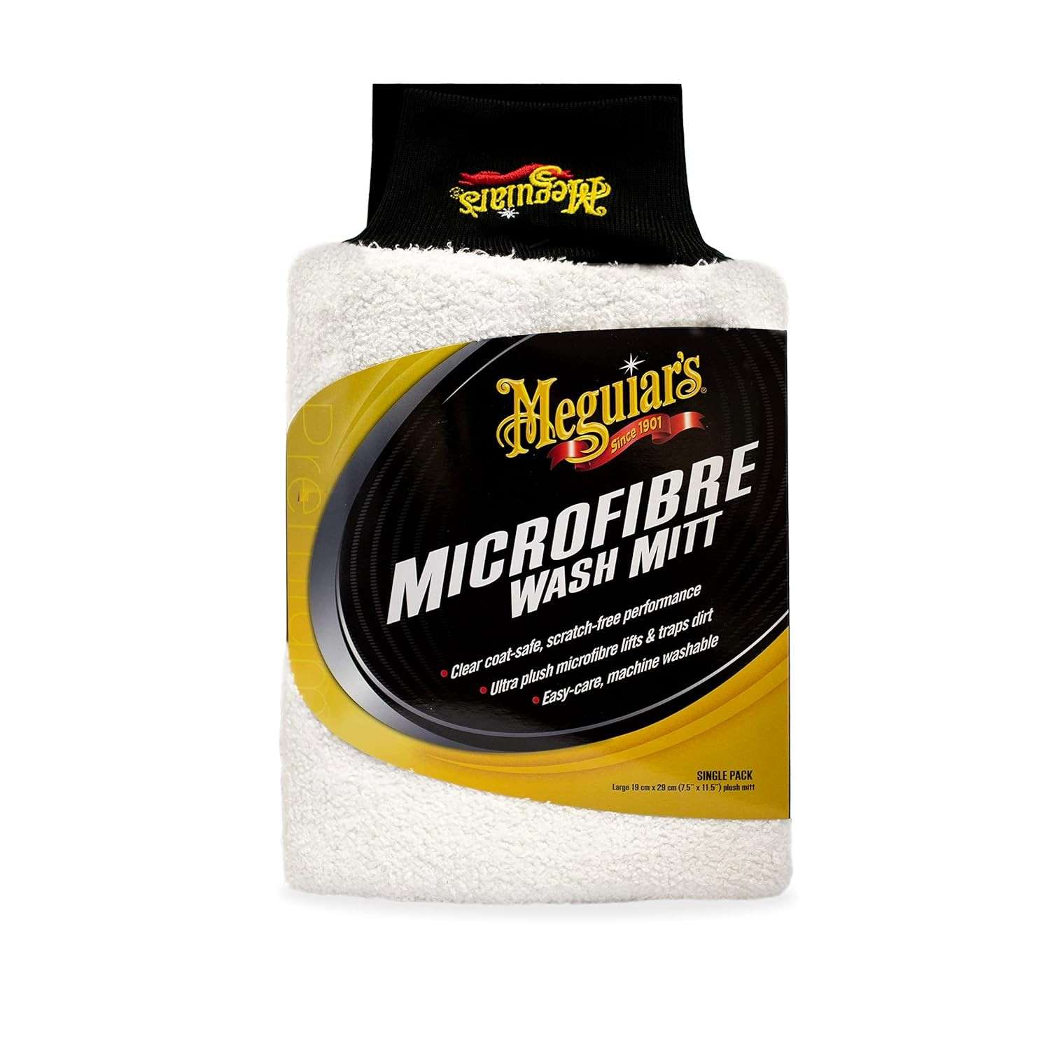 Luva de Lavagem Meguiar's X3002 Microfibra Super Grossa: Acabamento Impecável e Seguro