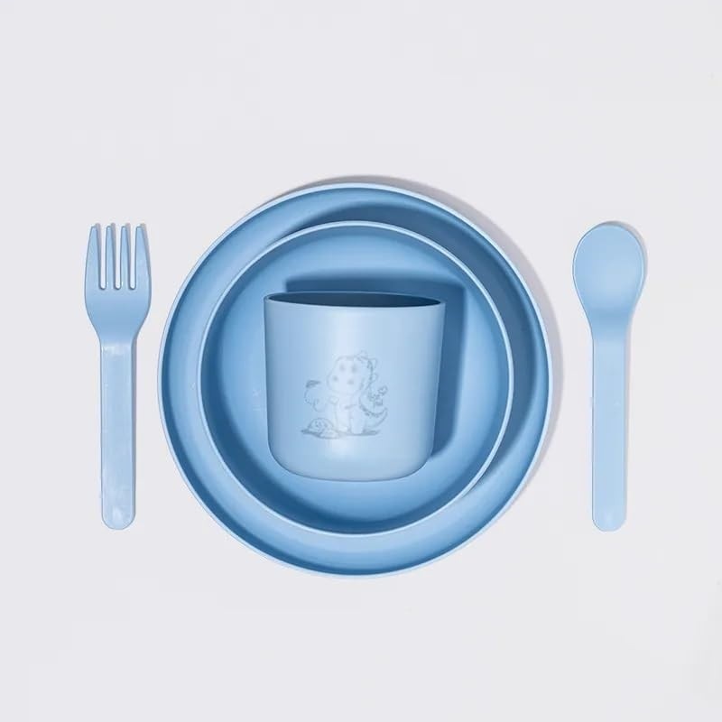 Kit Alimentação Infantil RPet 5 Peças Leo Petit Piá - Seguro, Sustentável e Ideal para Bebês 12m+