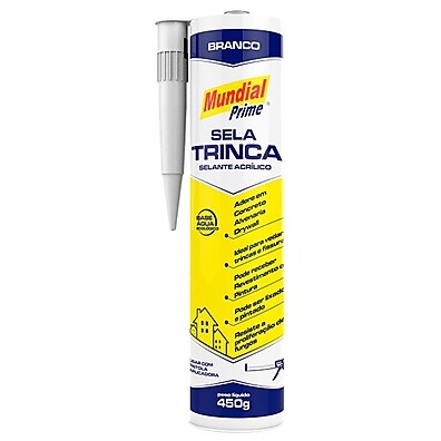 Sela Trinca Acrílico Branco 450g: Vedação Permanente e Resistente