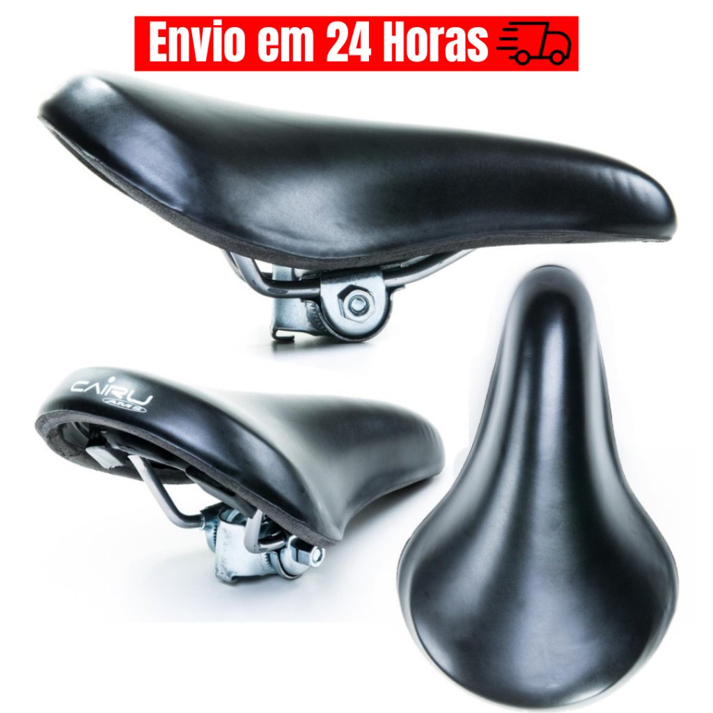 Selim Cairu 507 Preto: Conforto e Durabilidade para Sua Bicicleta