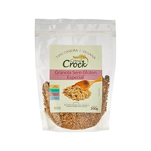Kit 3X: Granola de Aveia Sem Glúten Leve Crock 200g