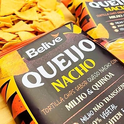 Chips Queijo Nacho Belive: Sem Glúten, Sem Leite 50g