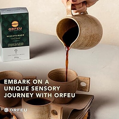 Café Orfeu Descafeinado 250g: Sabor Intenso Sem Cafeína