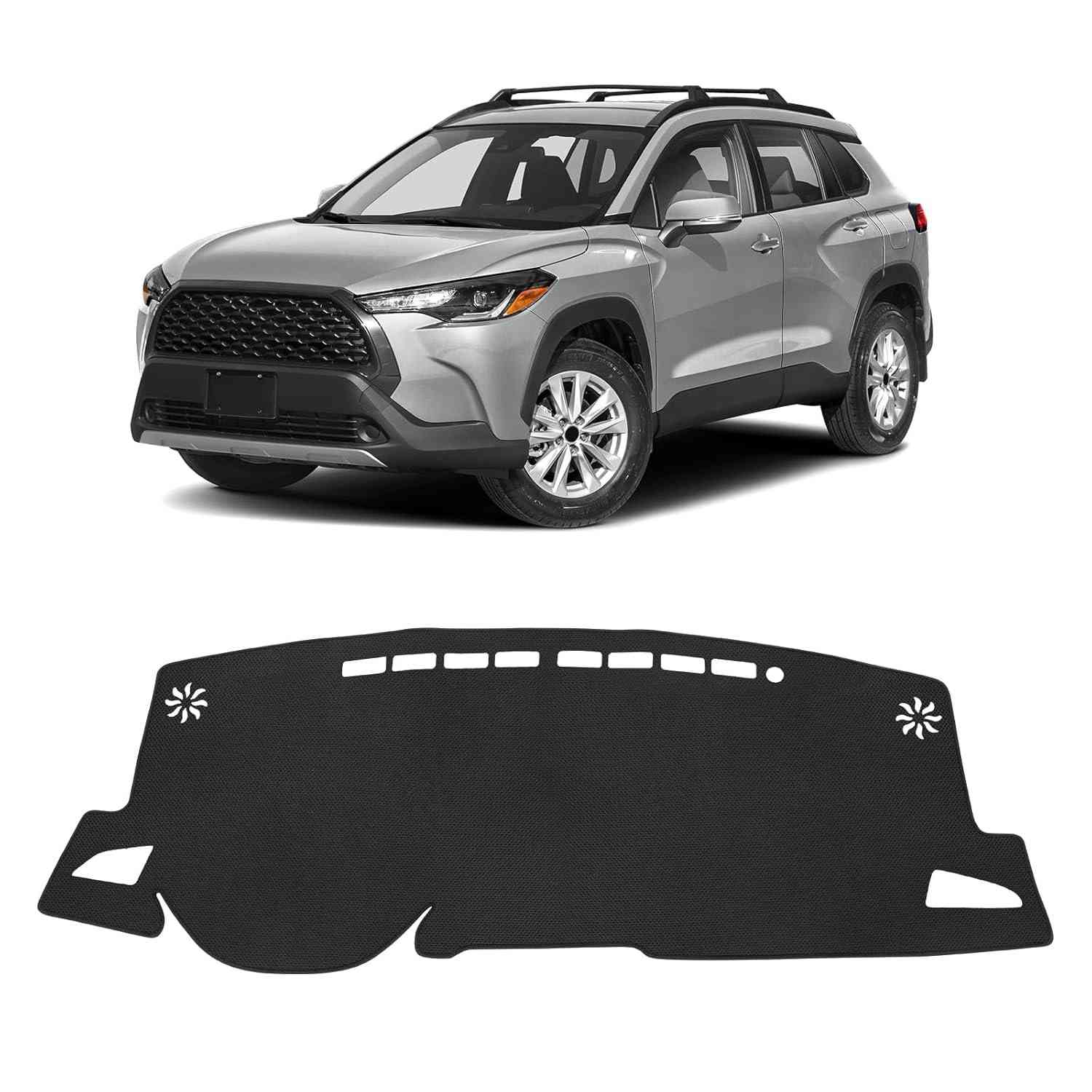 Capa de Painel FIILINES para Toyota Corolla Cross 2022-2026: Proteção Antiderrapante e Sem Reflexos