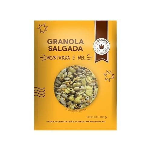 Granola Crispy Mostarda E Mel Sem Glúten Sachê Miss Croc 140g