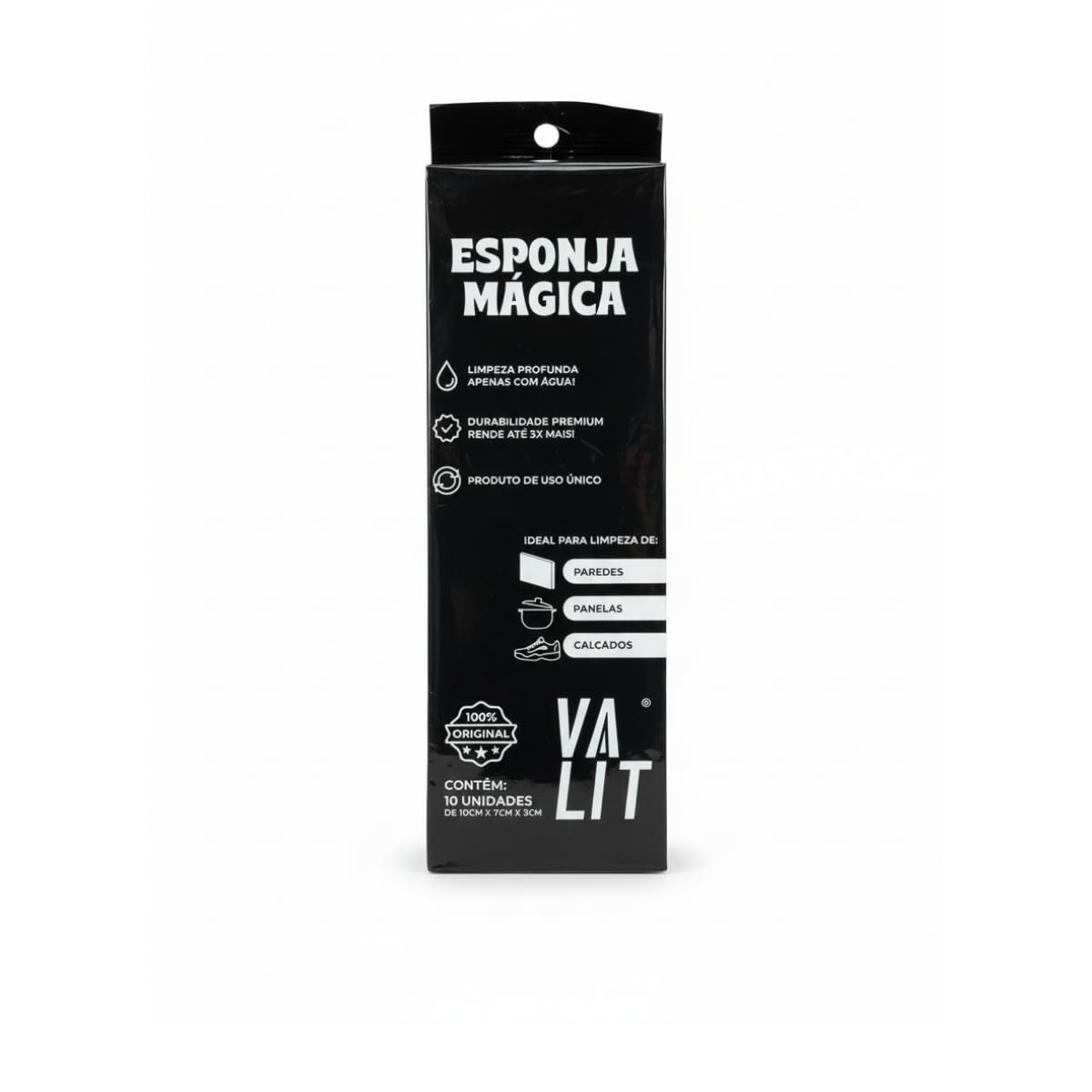Valit Kit 10 Esponjas Mágicas de Melamina - Limpeza Profunda sem Produtos Químicos