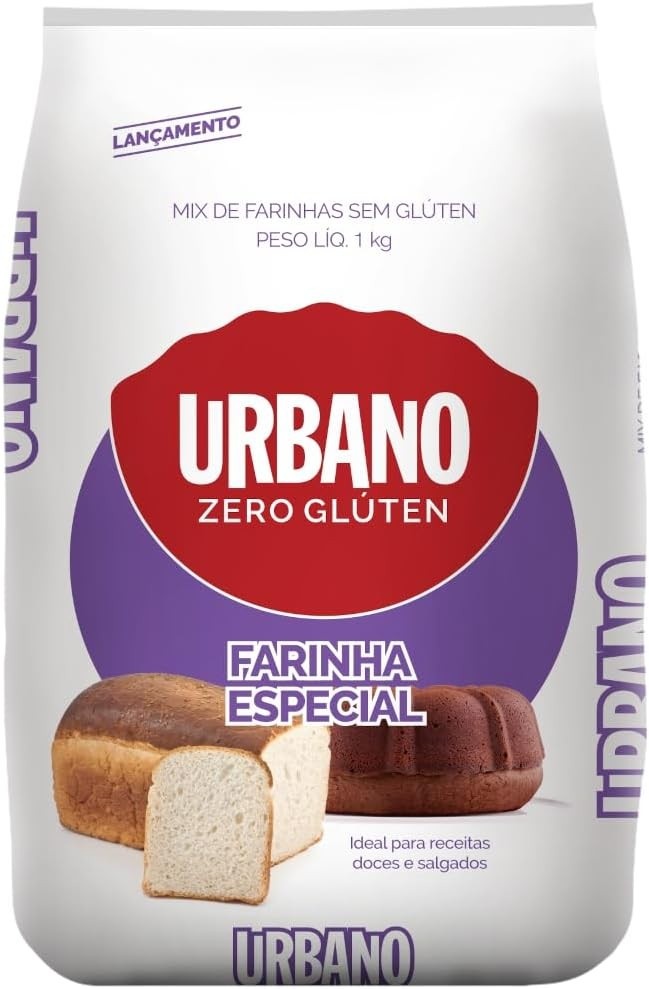 Kit 3 Mix Farinha Especial Sem Glúten Vegano Urbano 1kg
