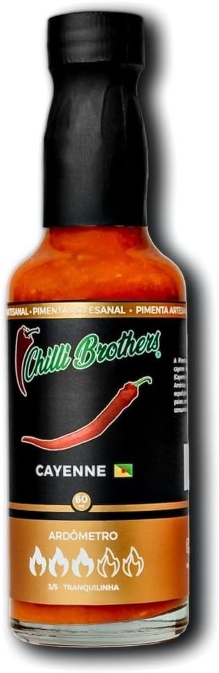 Molho De Pimenta Cayenne Chilli Brothers 60ml Sem Glúten