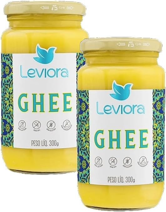 Kit 2X: Manteiga Ghee Tradicional Sem Lactose Leviora 300g
