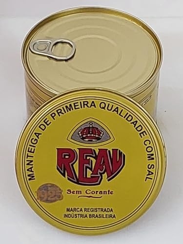 Manteiga Real Sem Conservante, com Sal, Lata 500g