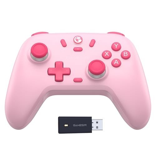 GameSir Nova Lite Controlador sem fio 2.4g para PC com Windows, iPhone, Android, Switch e Steam Deck, Controle Bluetooth Gamepad com gatilho de efeito Hall, Turbo, vibração Rumble (azul)