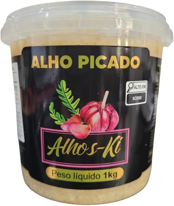 Alho Picado 1 kg - Sem Conservantes
