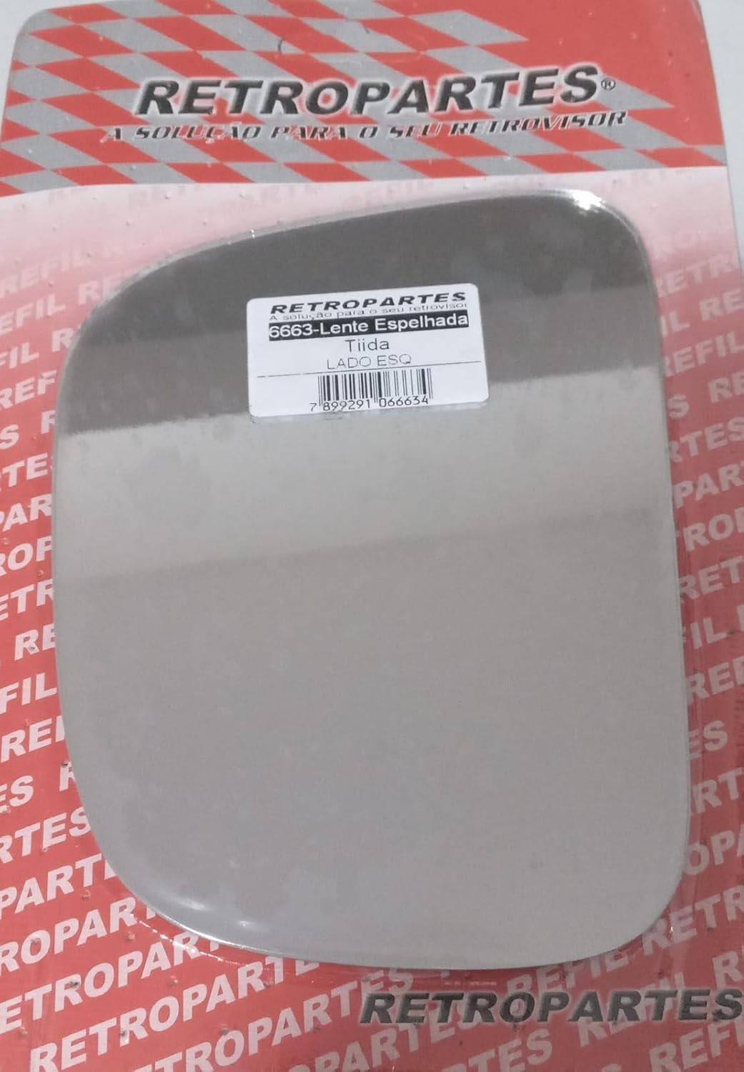 Espelho Retrovisor Lado Esquerdo Tiida 2004-2013 (Motorista) - Refil Sem Base