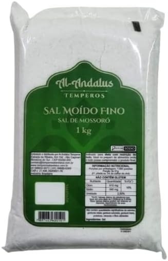 Sal Marinho de Mossoró Sem Iodo Al Andalus 1kg