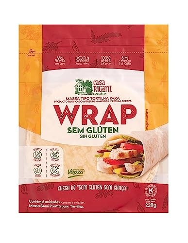 CASA RIGANI SEM GLÚTEN Wrap Sem Glúten