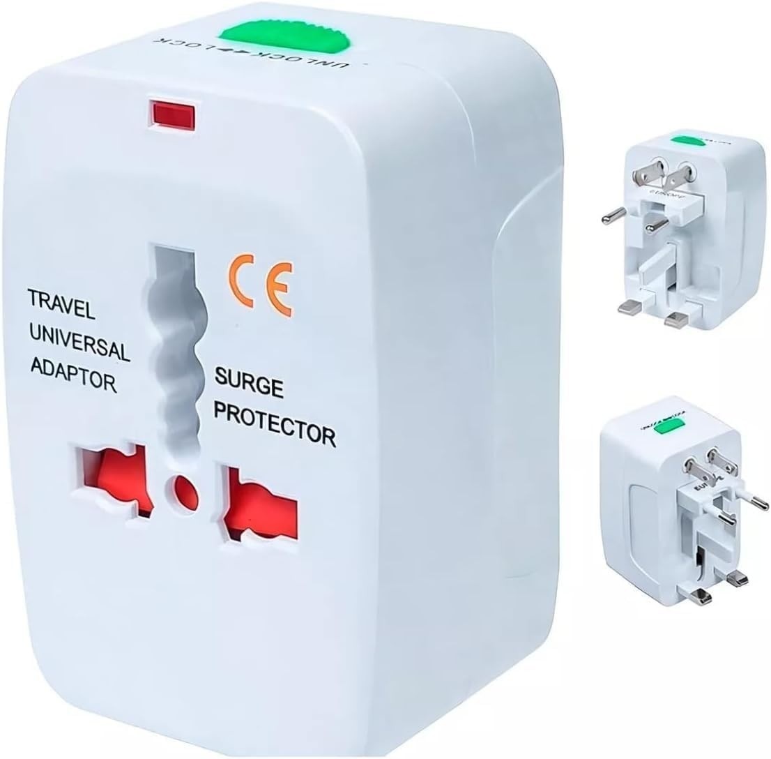 Adaptador de Tomada Universal 150 Países: Viagem Sem Limites Bivolt!