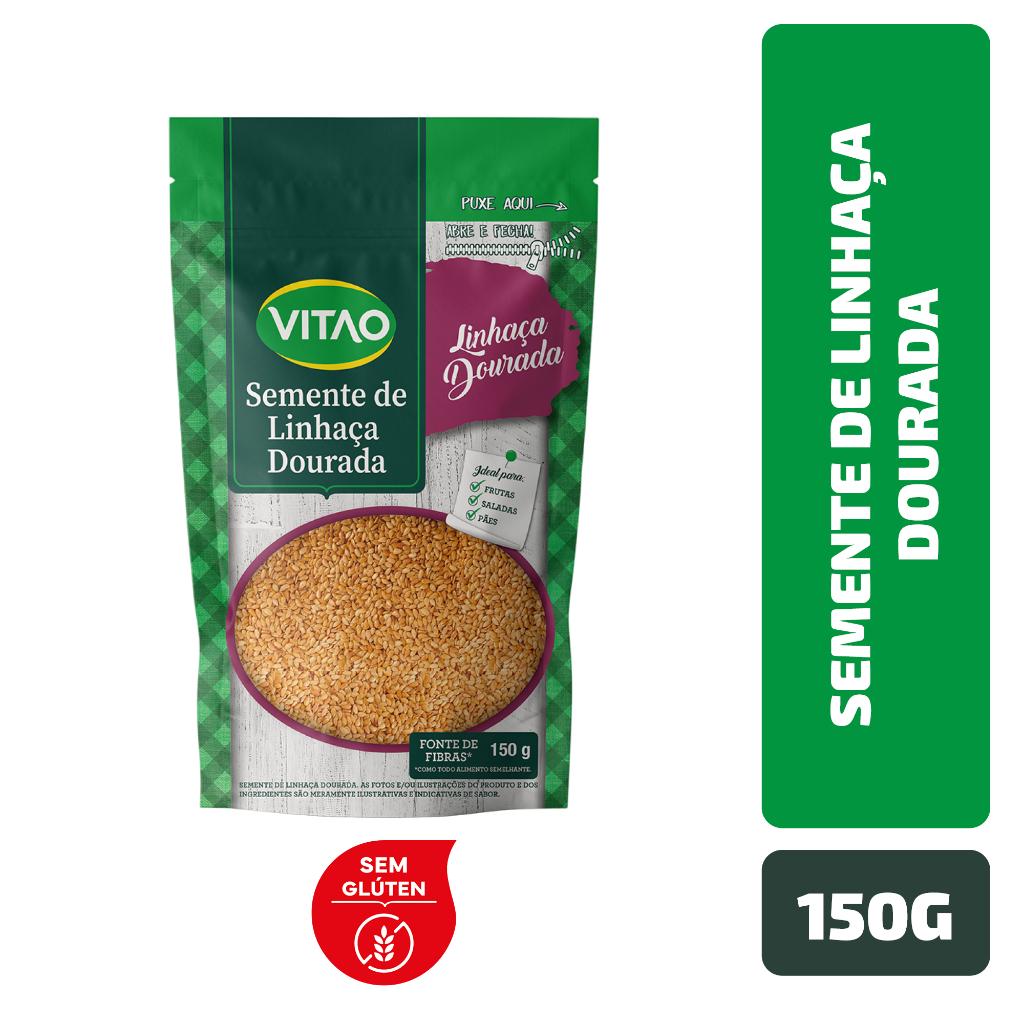 Semente de Linhaça Dourada Vitao 150g: Super Alimento com Ômega-3