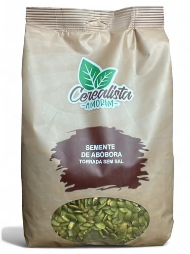 Semente De Abóbora Torrada Sem Sal 1 Kg Cerealista Amorim