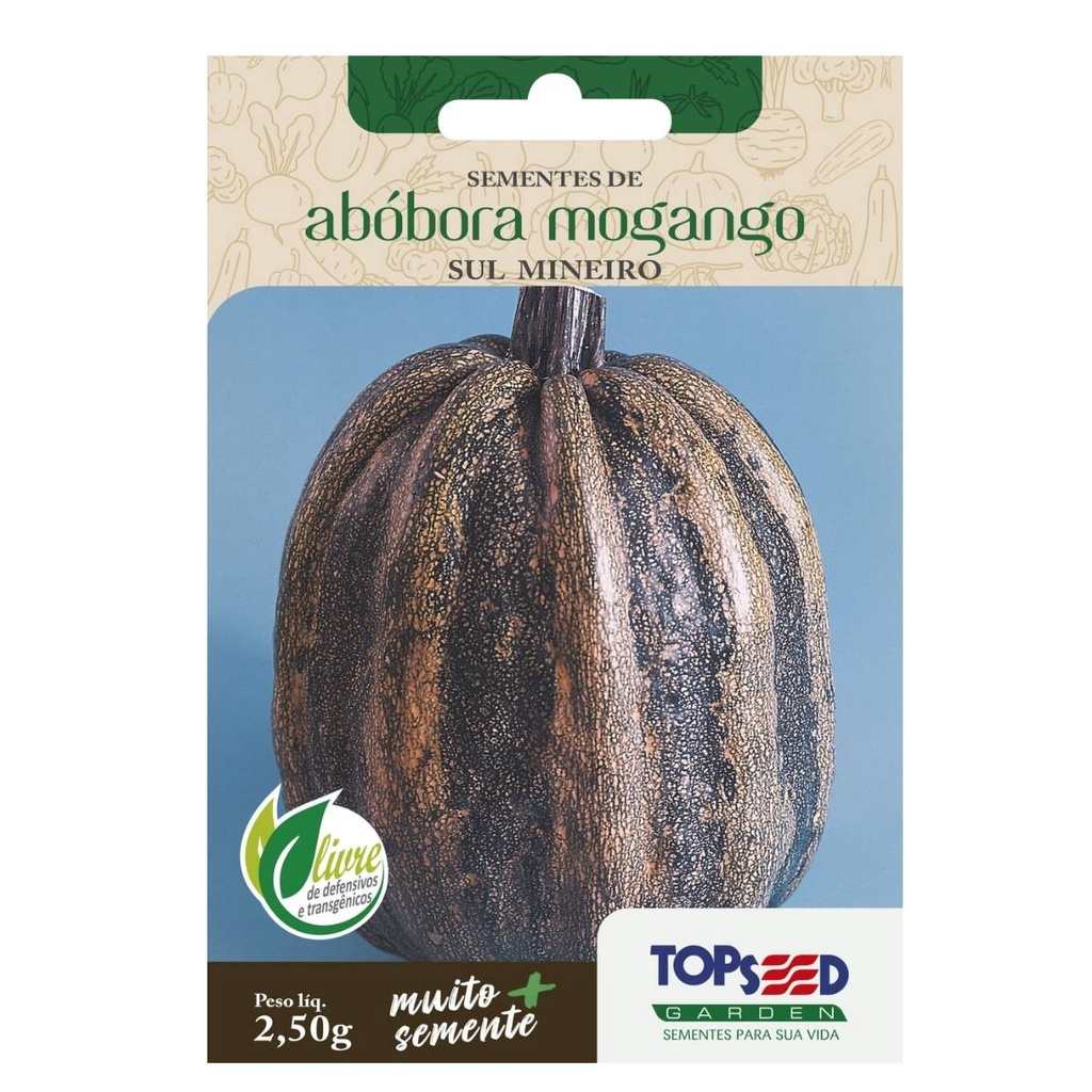 Sementes Abóbora Mogango TOPSEED: Alta Germinação e Sabor Único