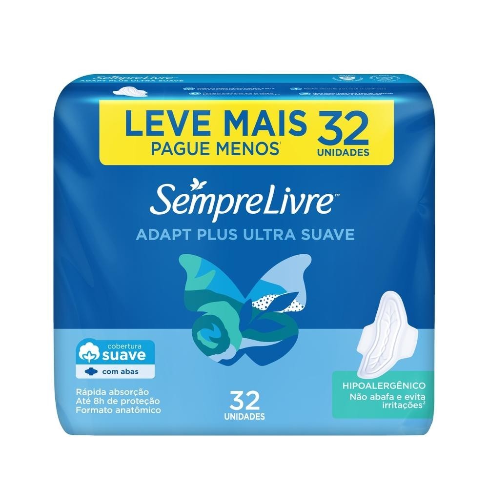 Sempre Livre Adapt Plus: Proteção e Conforto 8h