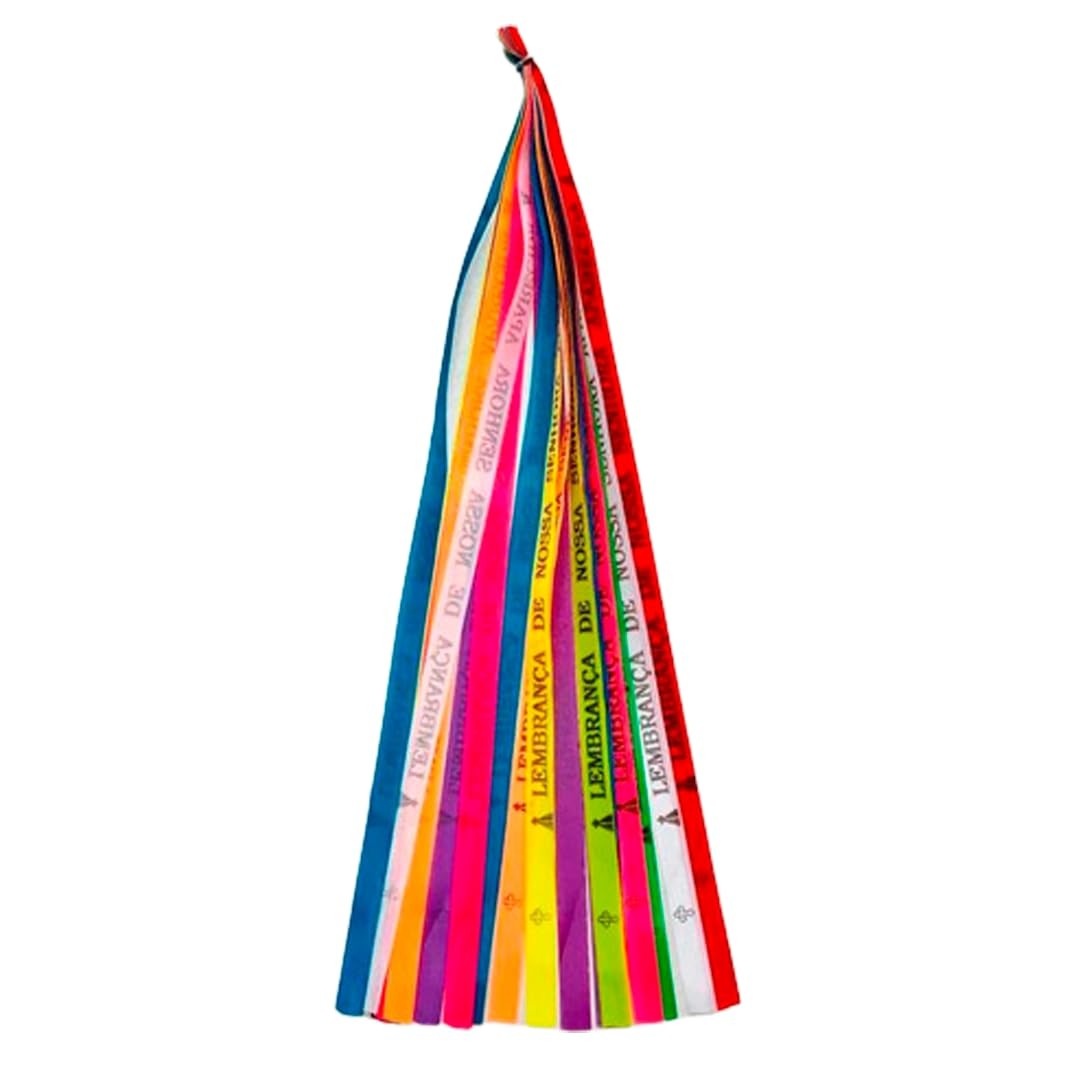 Fitinha Personalizada Nossa Senhora Aparecida - 100 Unidades - Ideal para Presentes e Lembranças Religiosas
