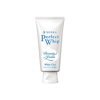 Senka Perfect Whip White Clay 120ml – Limpeza Profunda com Argila Branca