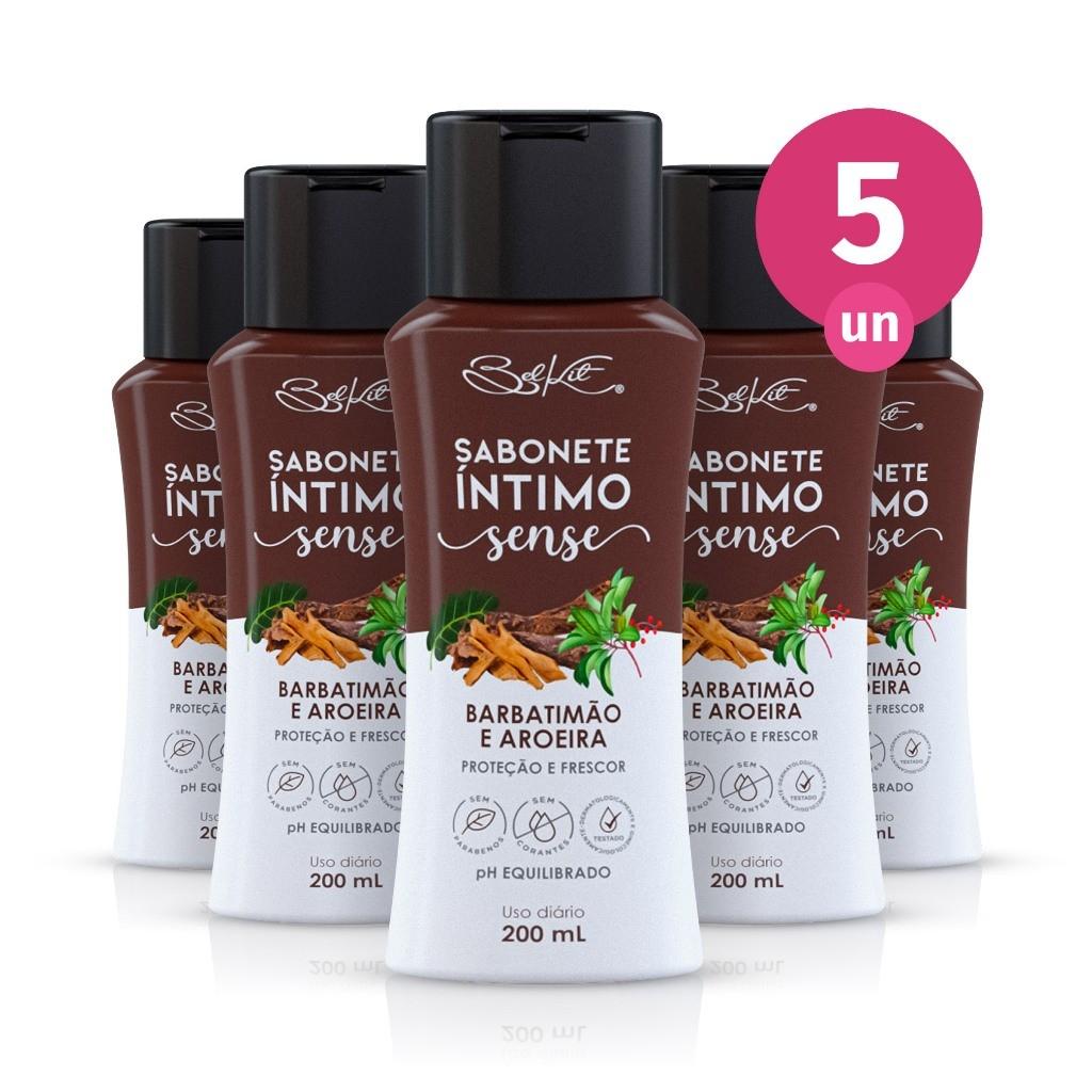 Sense Íntimo: Kit 5 Sabonetes com Barbatimão e Aroeira