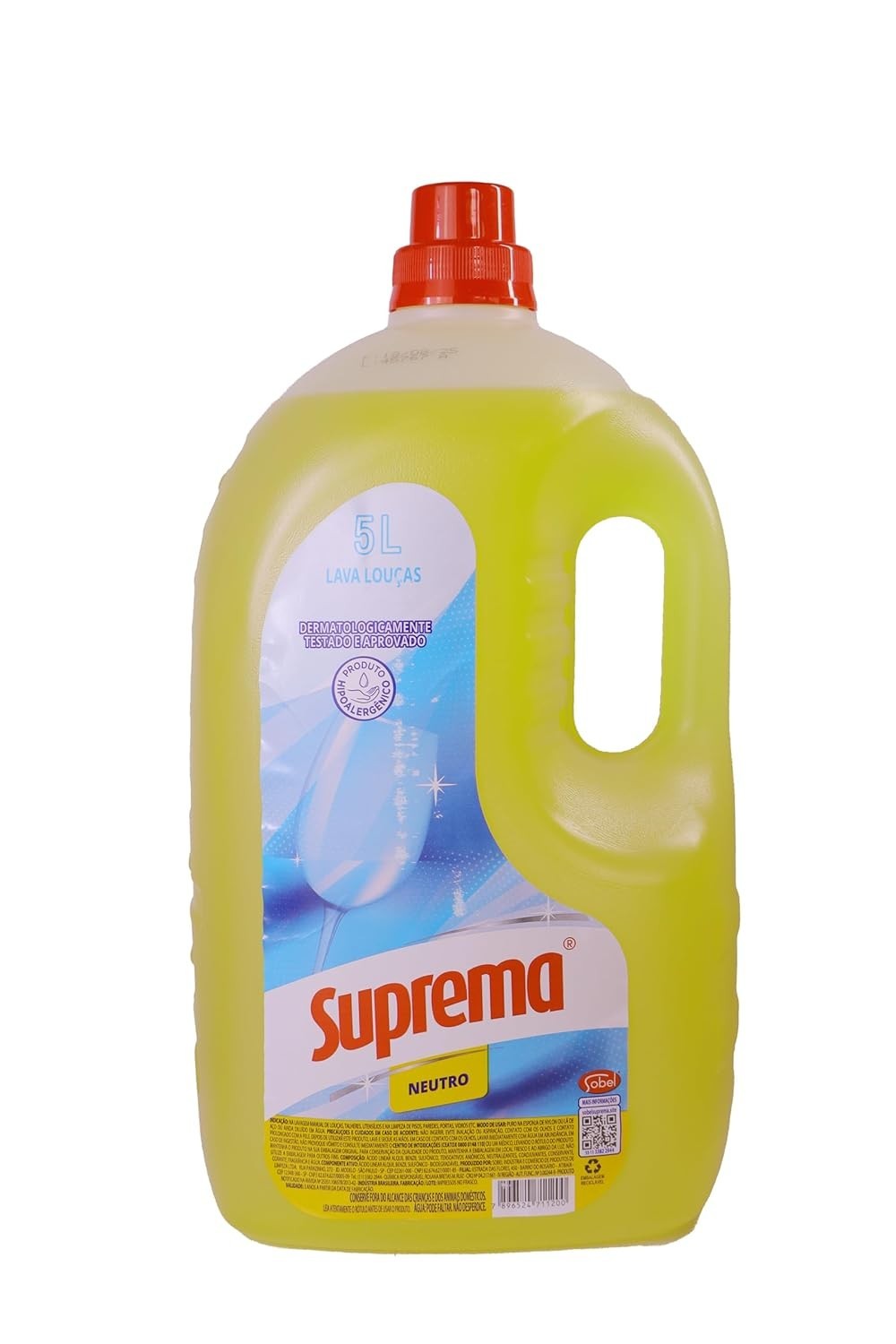 Suprema Lava Louças Neutro 5L - Fórmula Eficiente e Suave para Peles Sensíveis