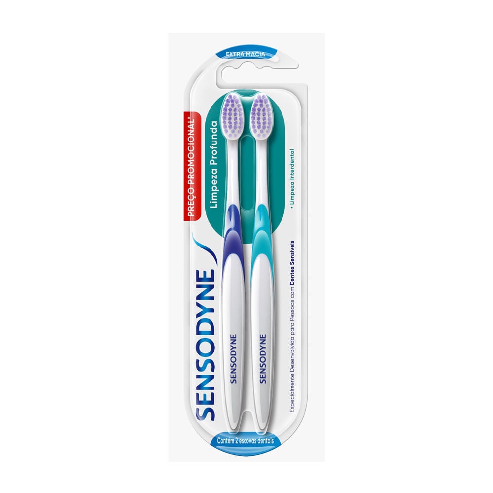 Sensodyne Limpeza Profunda: Escova Extra Macia (2 Unidades)