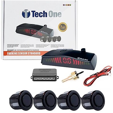 Sensor Estacionamento 4 Pontos Preto Brilho – Alta Performance