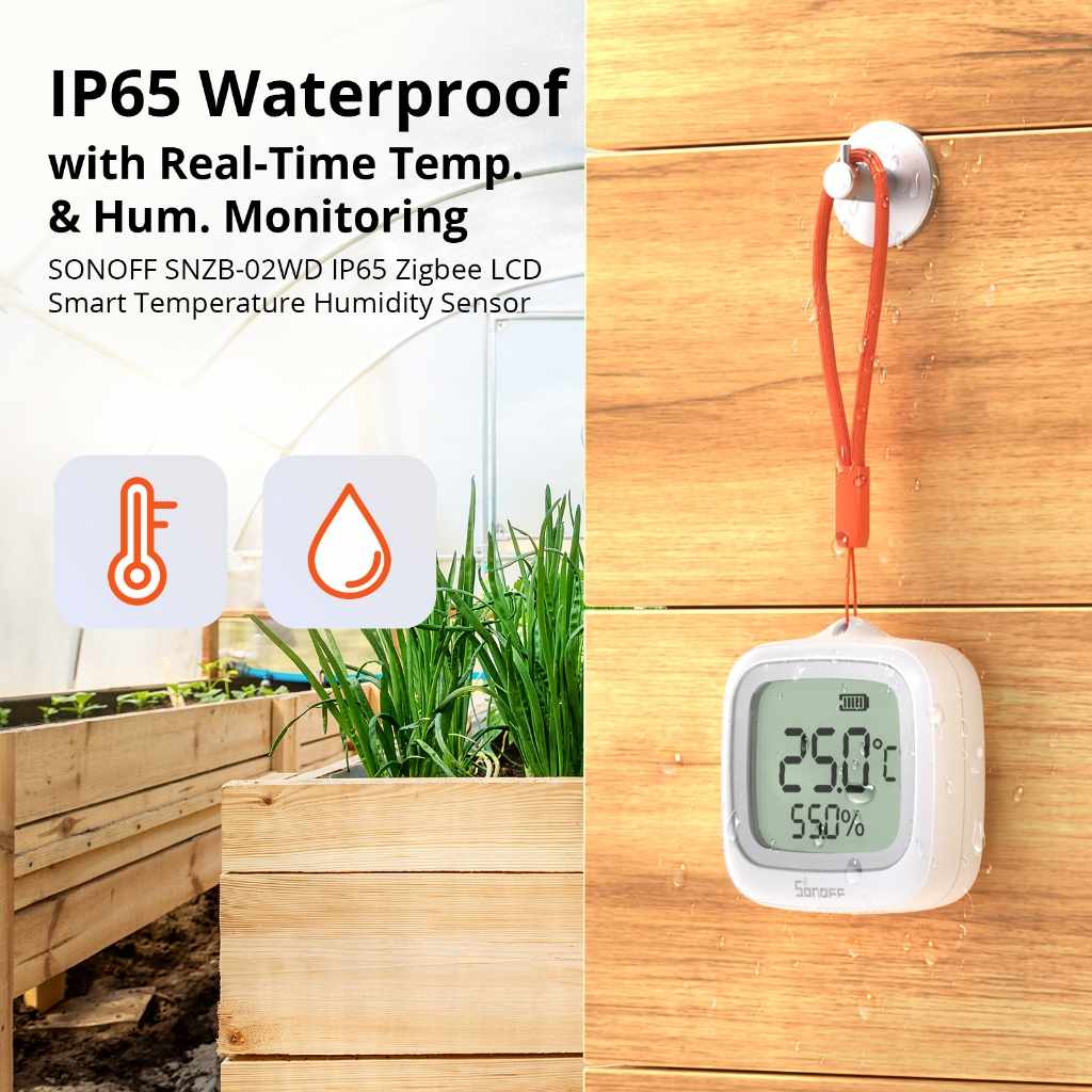 Sensor Zigbee SNZB-02WD: Temperatura e Umidade Inteligente