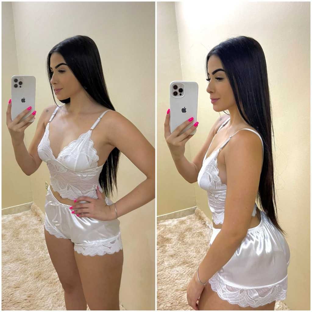 Baby Doll de Cetim com Renda: Conforto e Sensualidade
