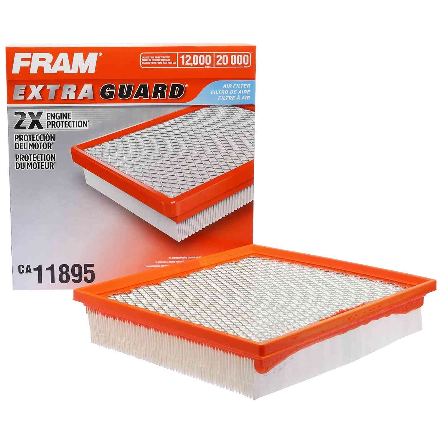 Filtro de Ar FRAM Extra Protetor CA11895 para Toyota Sequoia, Tacoma e Tundra (2013-2022)