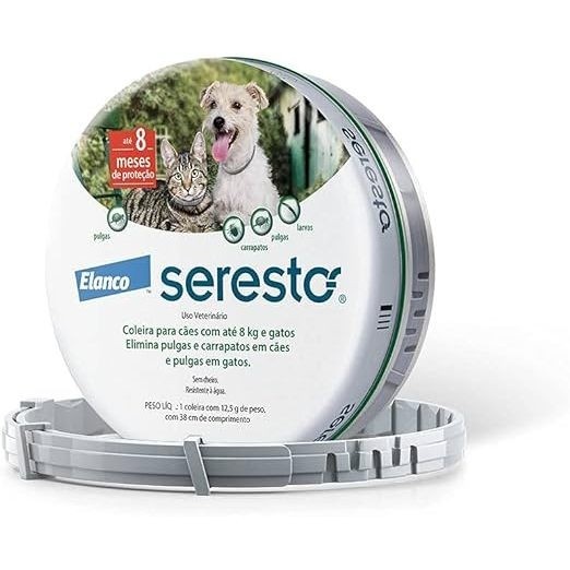 Seresto: Coleira Antipulgas e Carrapatos Até 8kg