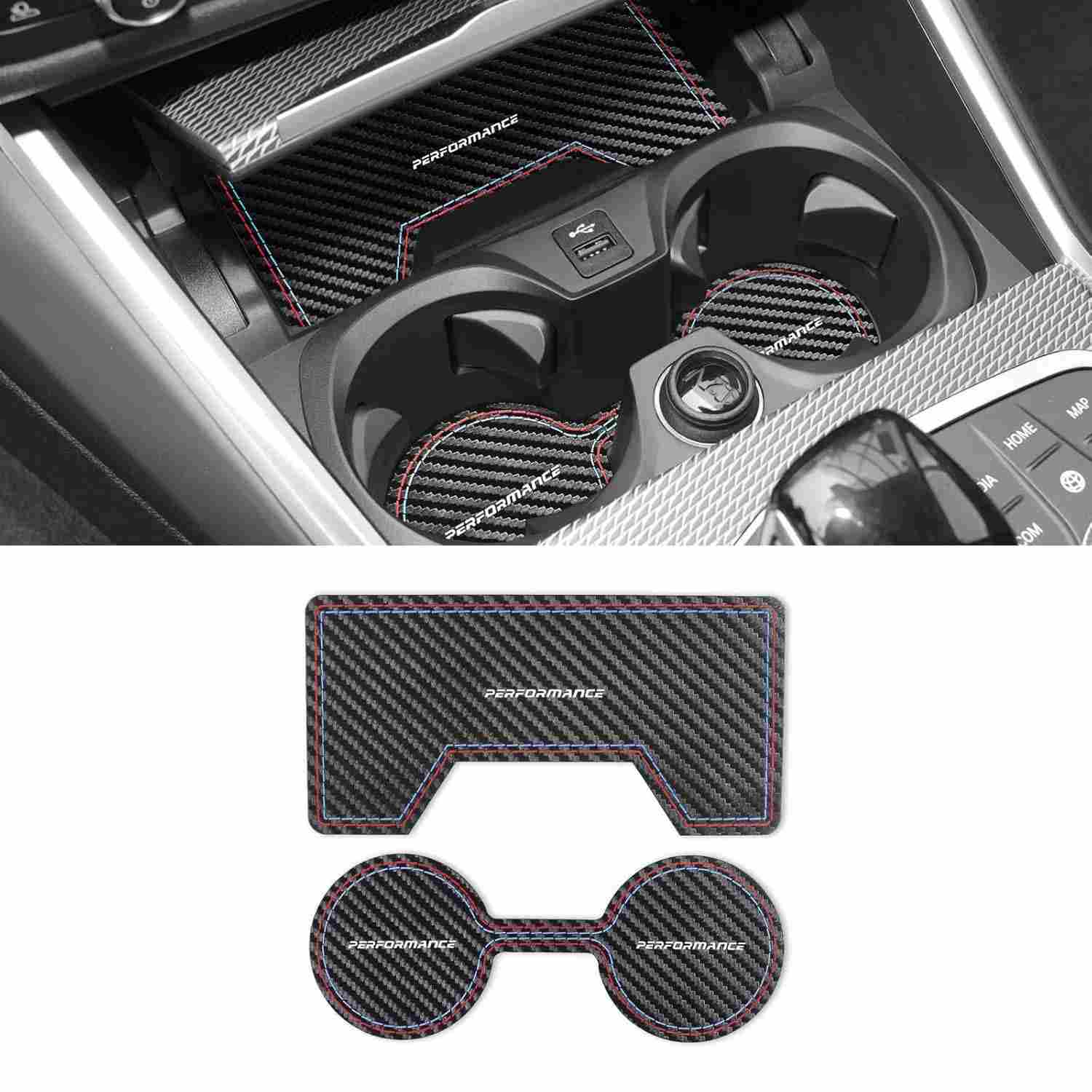 Tapetes Antiderrapantes Premium BETTERHUMZ para BMW Série 3 G20/G28 e Série 4 G23/G42 (2020-2023) - Couro PVC