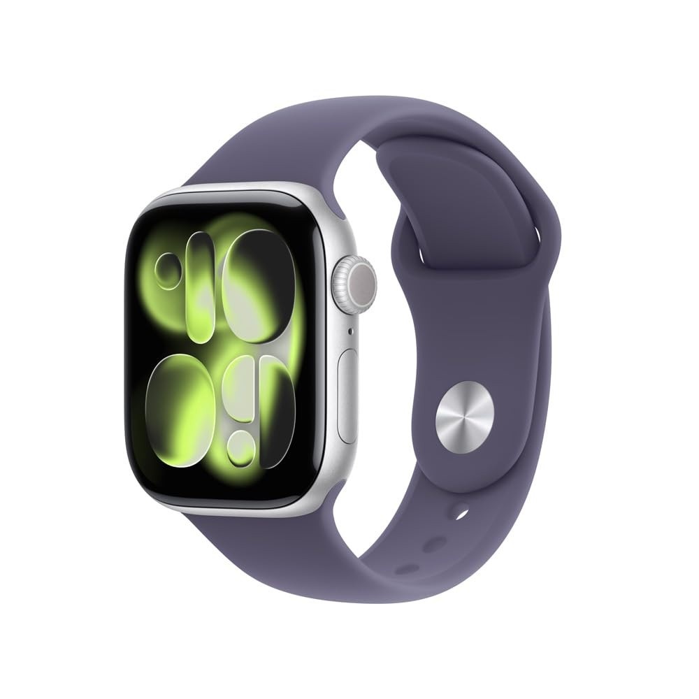 Apple Watch Series 11 GPS 42mm Alumínio Prateado com Bracelete Roxo Névoa - Seu Parceiro de Saúde e Fitness